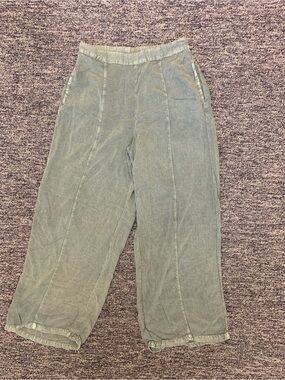 Japna Sage Green Wide Leg  Pants